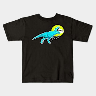 Retro dinosaur screaming (tortoise) Kids T-Shirt